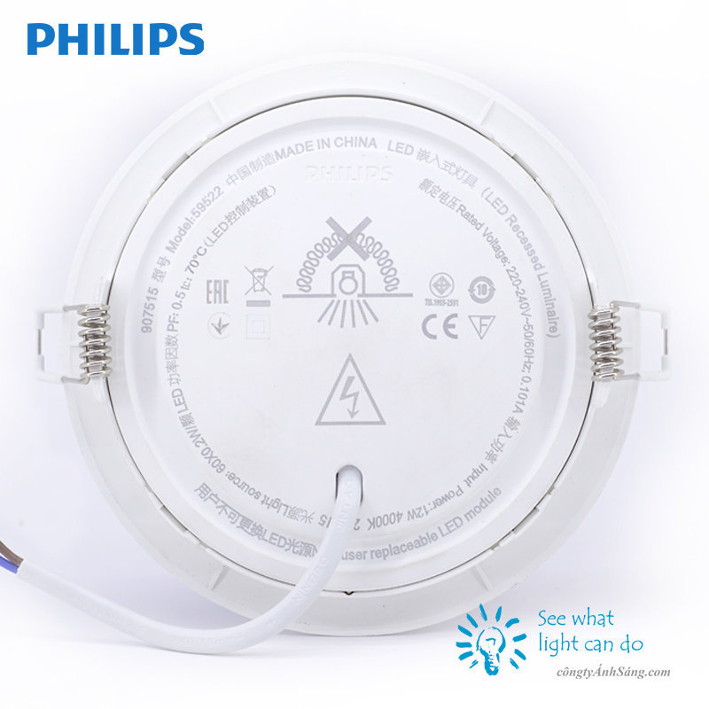 Đèn Led Downlight 12W Philips Marcasite 59522