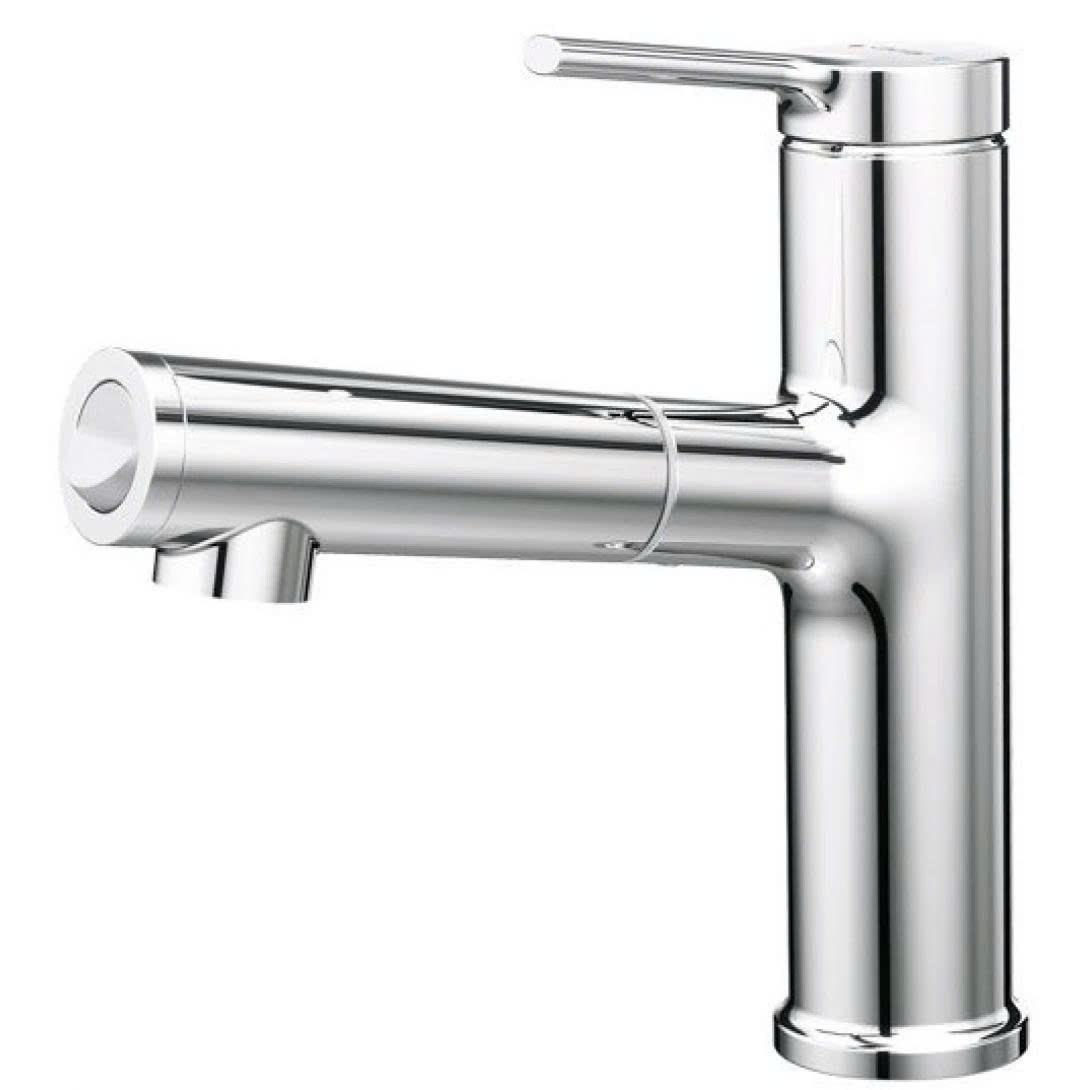 Vòi Lavabo Dây Rút Caesar B196C Nóng Lạnh