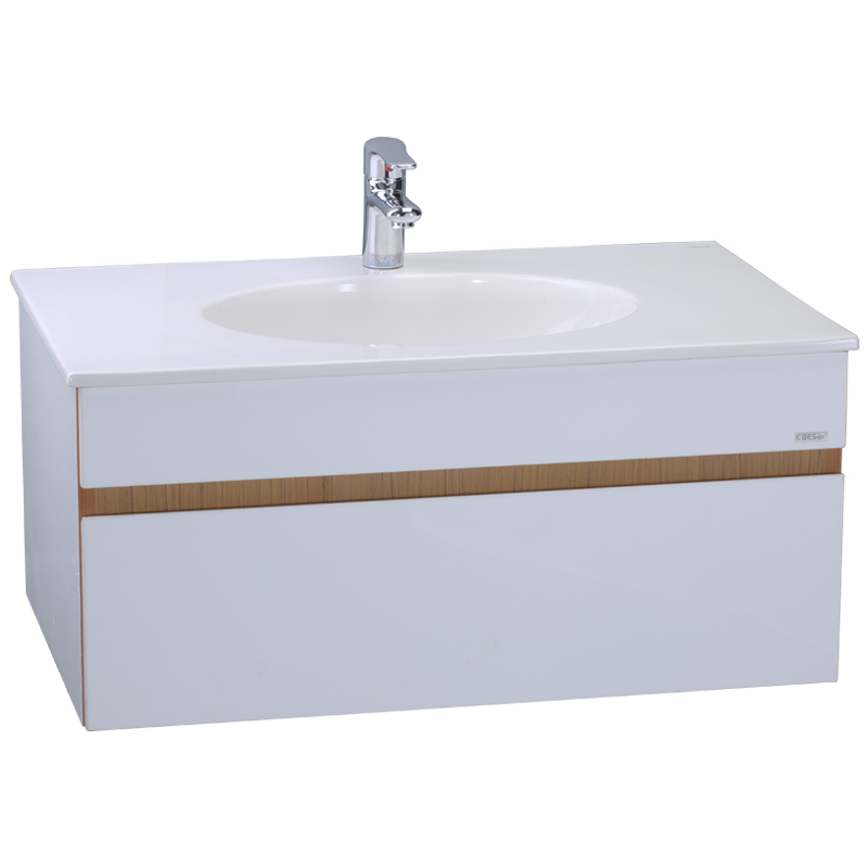 Chậu Rửa Lavabo Caesar LF5026+Tủ Treo EH680V
