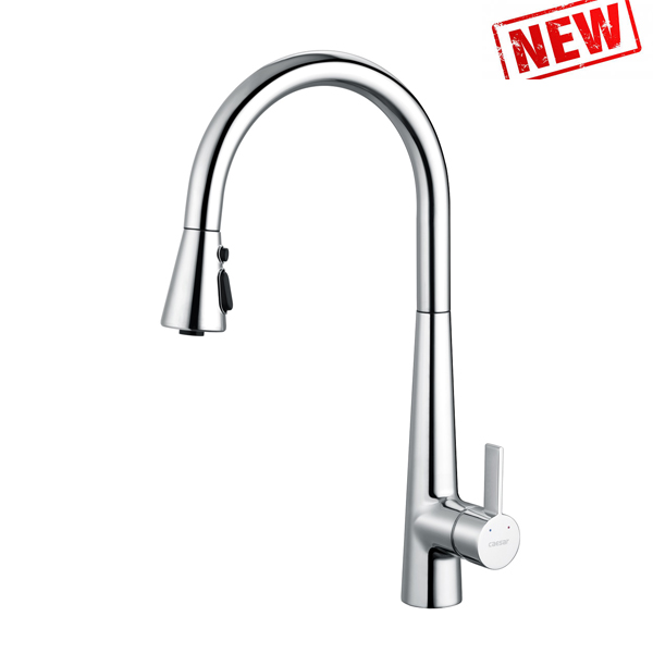 Vòi rửa bát Caesar nóng lạnh K905C Dây Rút