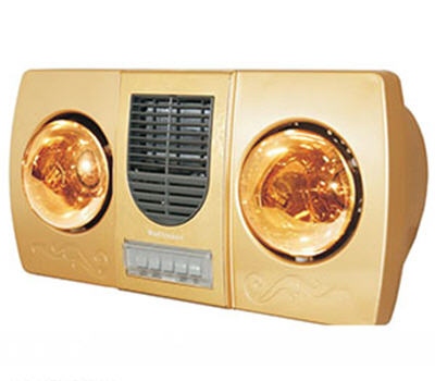 Đèn sưởi Kottmann 2 bóng thèm thổi gió nóng K2B-HW-G