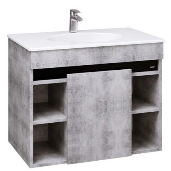 Bộ Tủ Lavabo Treo Tường CAESAR LF5026+EH05026ASV màu xám