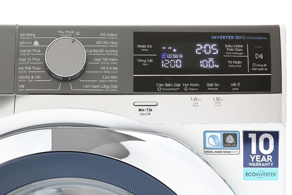Máy giặt Electrolux 10 kg EWF1023BEWA lồng ngang