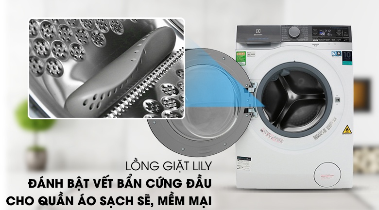 Máy Giặt Sấy Electrolux 11/7 kg Inverter EWW1141AEWA lồng ngang