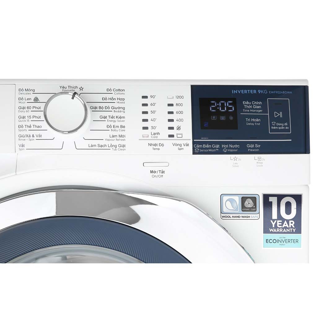 Máy giặt Electrolux 8 Kg Inverter EWF8024BDWA lồng ngang