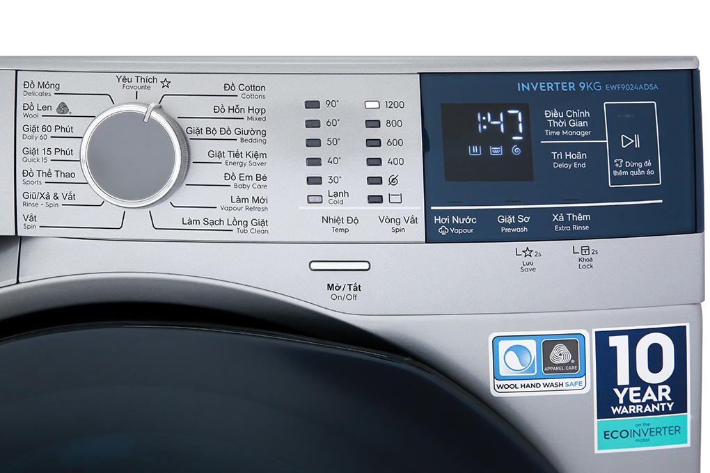 Máy giặt Electrolux 9kg inverter EWF9024ADSA lồng ngang