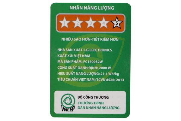 MÁY GIẶT LG INVERTER 9 KG FC1409S2W