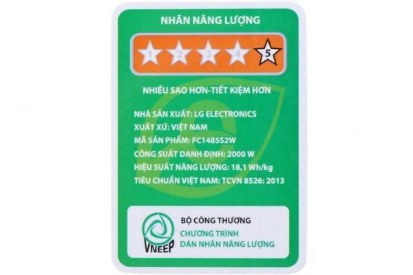 MÁY GIẶT LG INVERTER 8.5 KG FC1485S2W