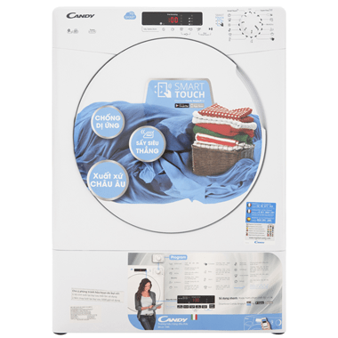 Máy sấy Candy thông hơi 9 kg CS V9DF-S