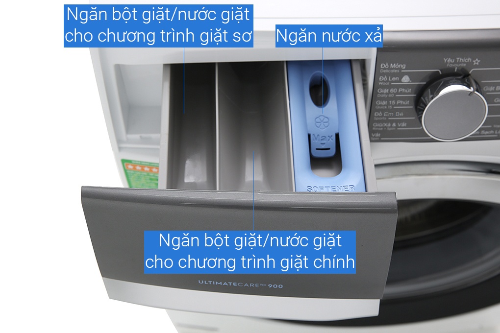 Máy giặt Electrolux 11kg inverter EWF1142BEWA lồng ngang