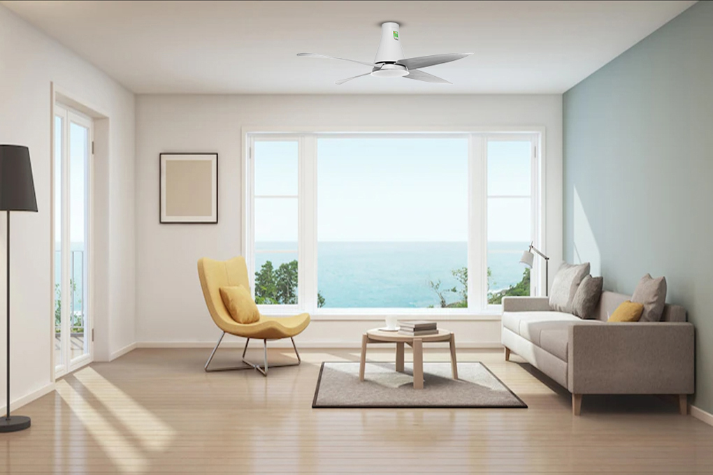 Quạt trần 4 cánh Mitsubishi C56-RW4 SF-GY (trắng)