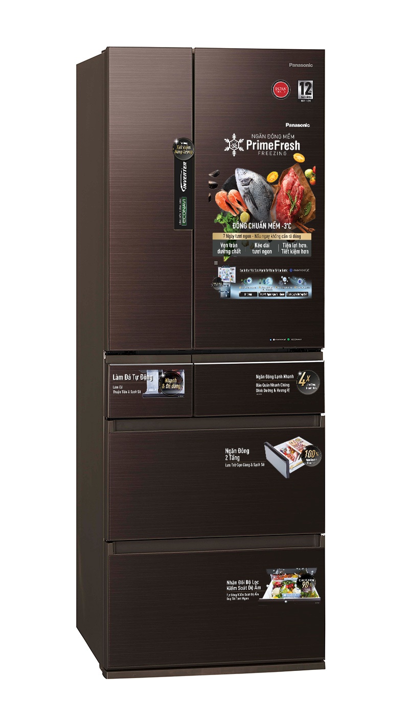 Tủ lạnh 6 cánh Inverter Panasonic NR-F503GT-T2 491 Lít