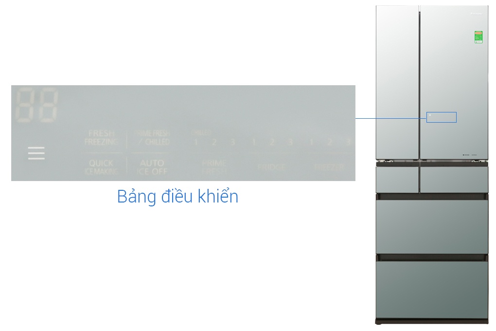 Tủ lạnh 6 cánh Inverter Panasonic NR-F503GT-X2 491 Lít