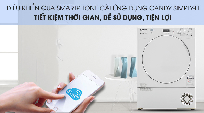 Máy sấy Ngưng Tụ Candy 8 kg CS C8LF-S