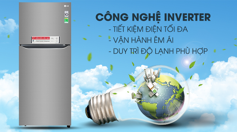 Tủ lạnh LG 393 lít GN-M422PS Smart Inverter