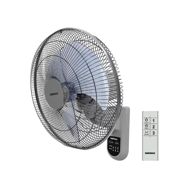 Quạt Treo tường Nanoco NWF1612RC-G( màu xám)