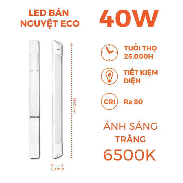 Đèn Led Bán Nguyệt ECO Nanoco NSHE406