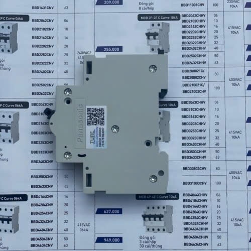 Aptomat MCB 1P 10A 16A 20A 6kA Panasonic