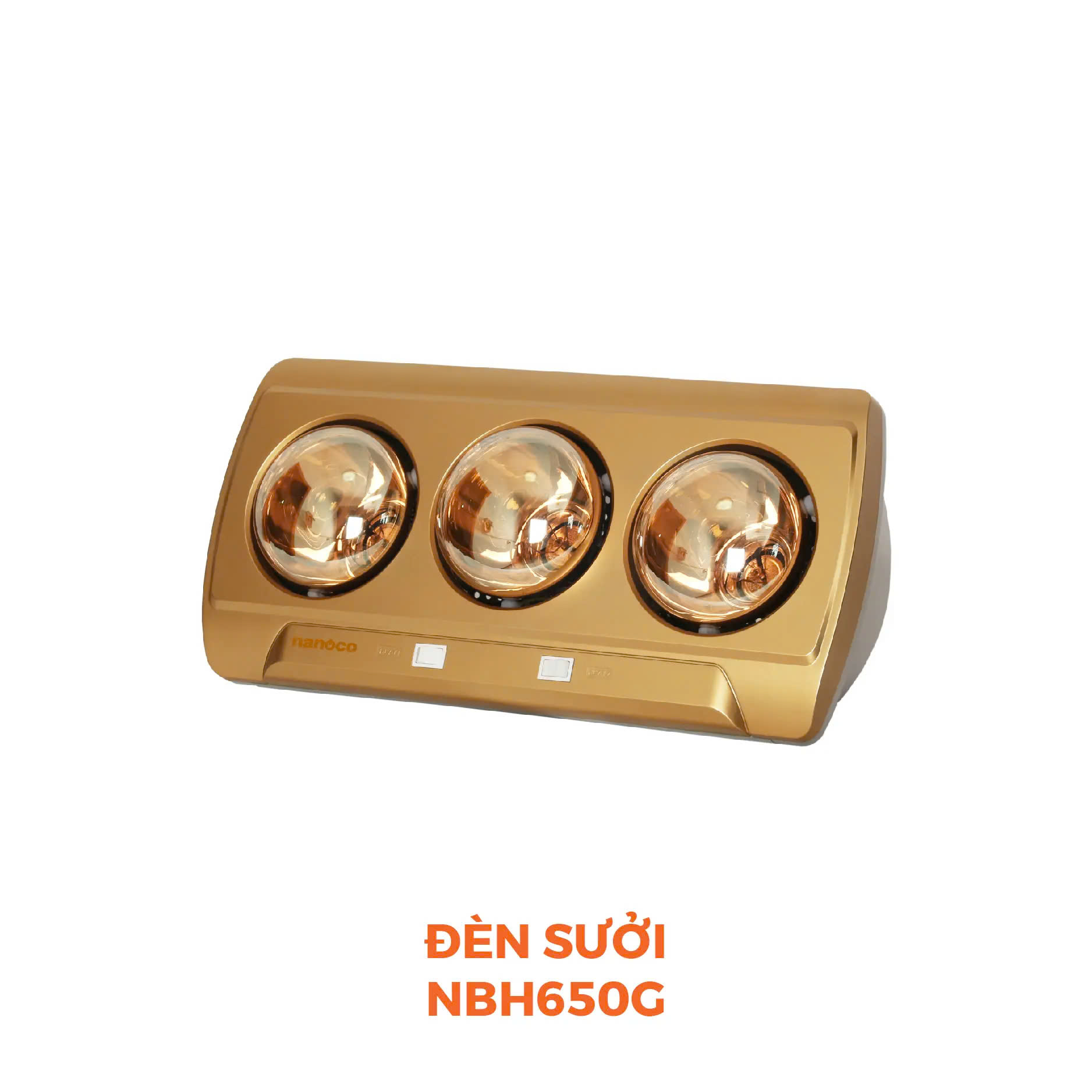 Đèn Sưởi 3 Bóng Nanoco NBH650G