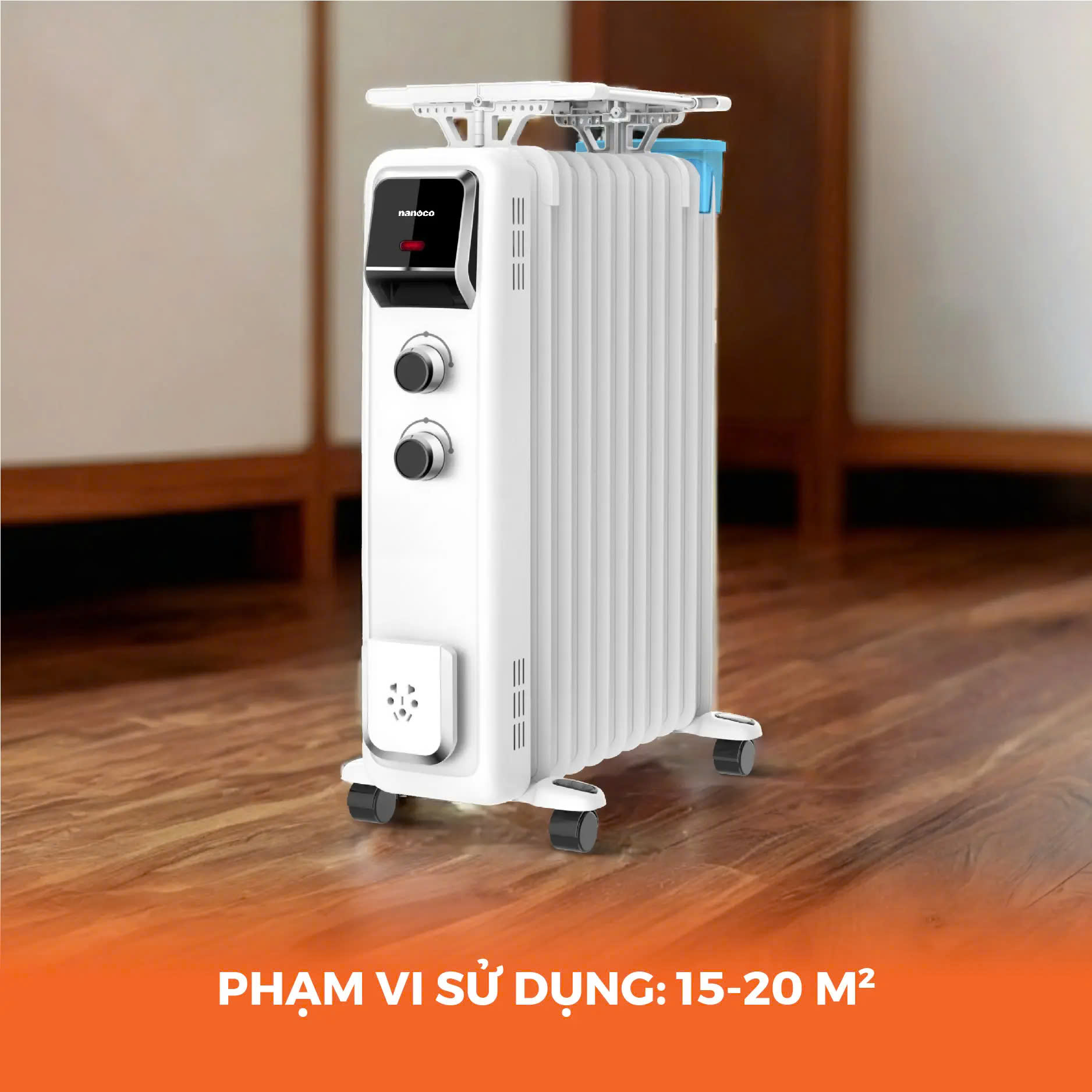 Máy Sưởi Dầu Nanoco 2600W NOH2613