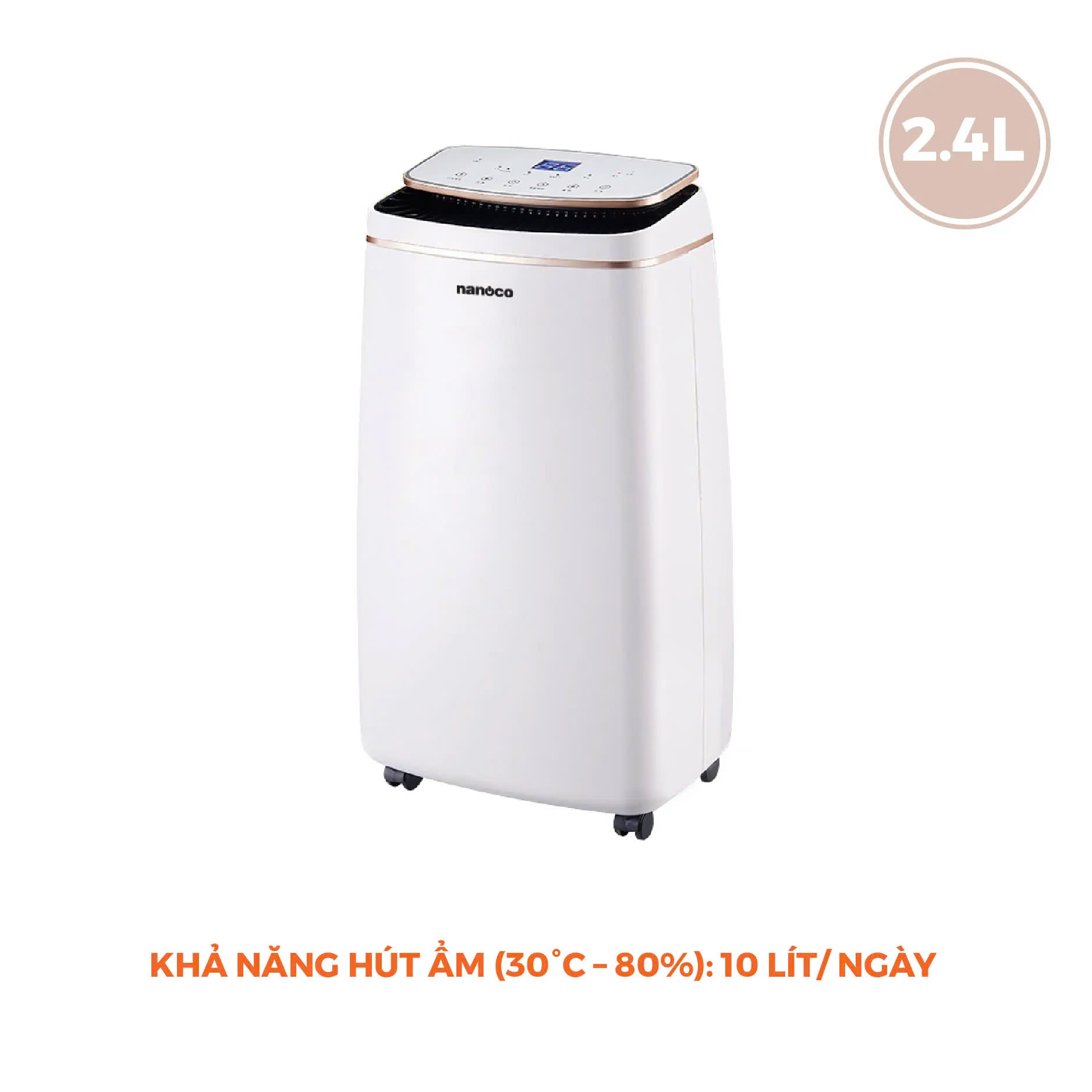 Máy Hút Ẩm Nanoco 10L NDH102