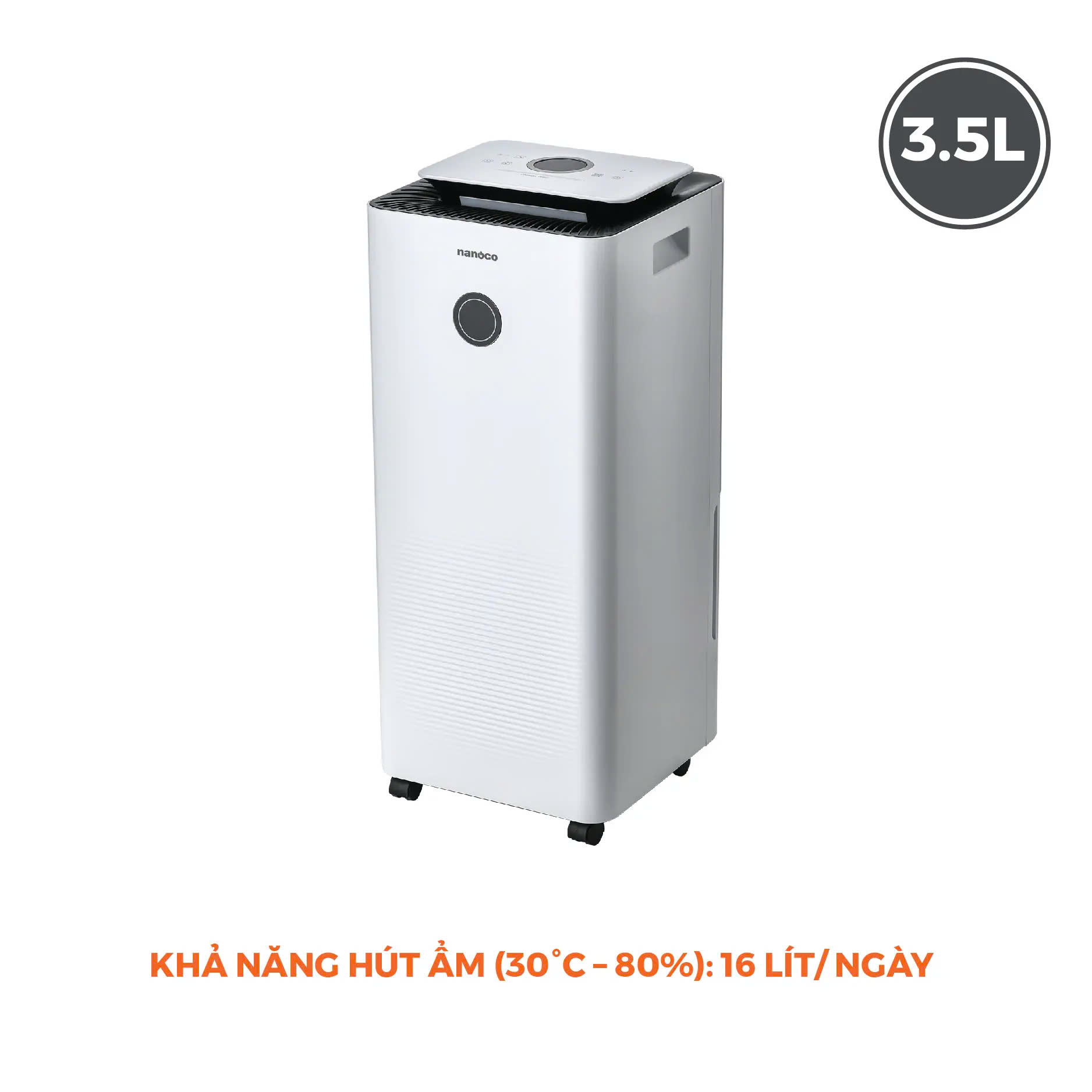 Máy Hút Ẩm Nanoco 16L NDH163
