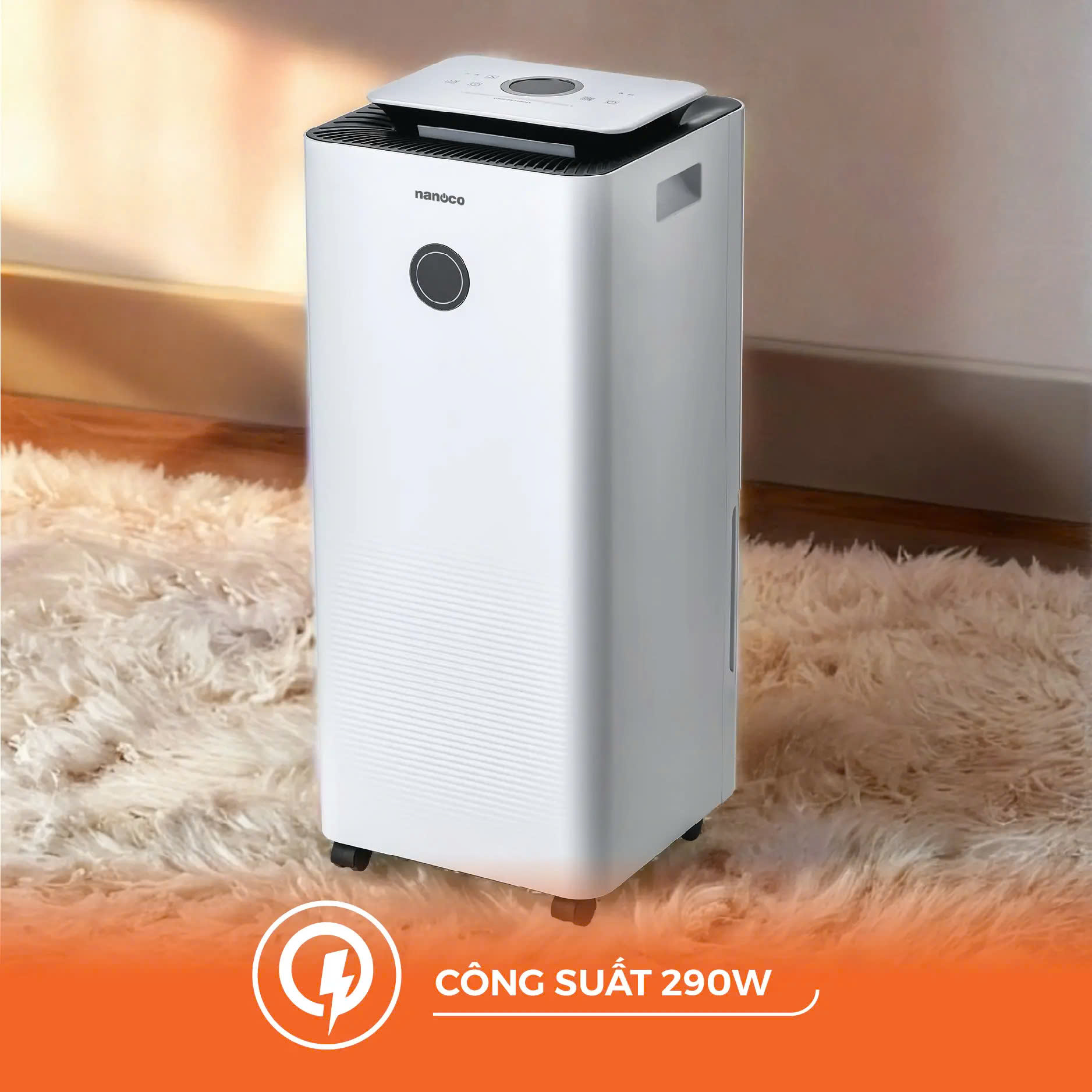 Máy Hút Ẩm Nanoco 16L NDH163