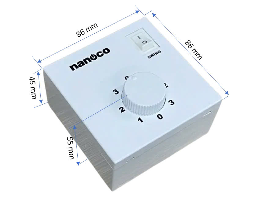 Quạt Đảo Trần Nanoco NOF1650BE ( Màu Beige)