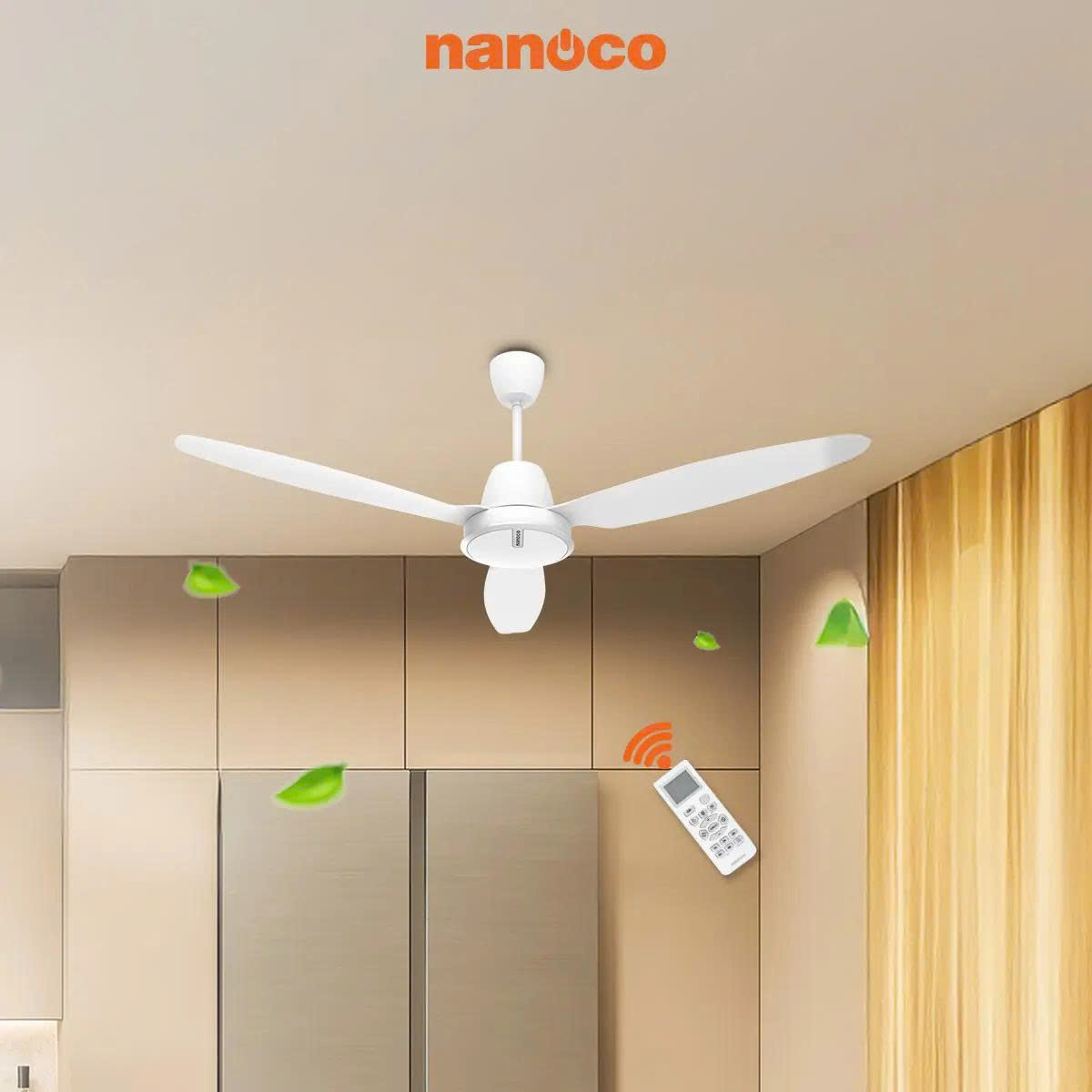 Quạt Trần 3 Cánh Nanoco Động Cơ BLDC NCF6031-W