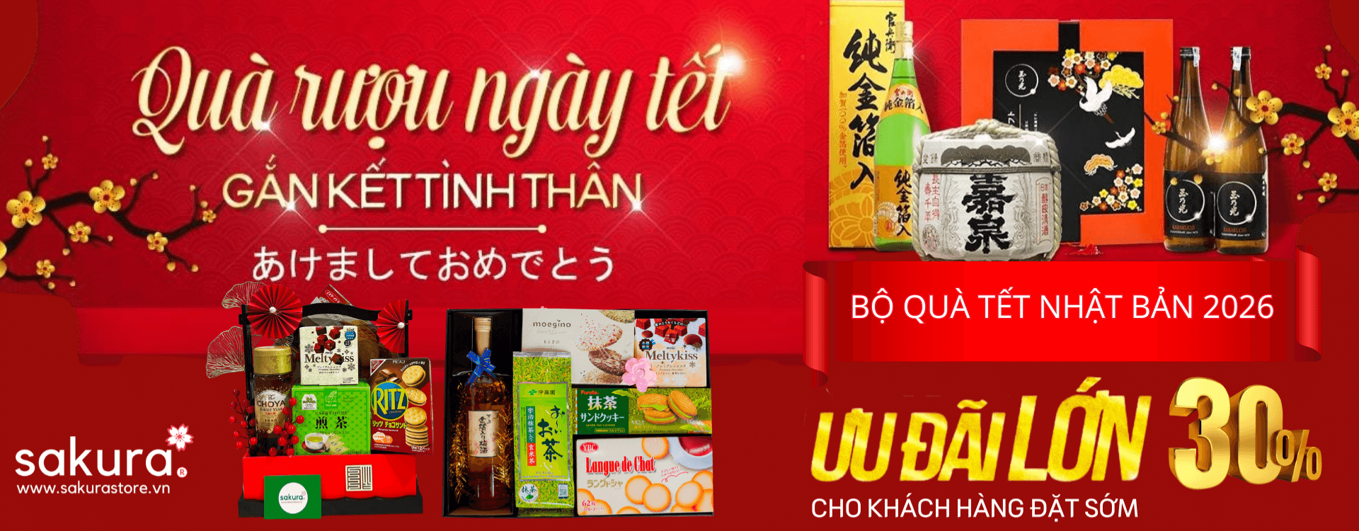 Quà tết SAKURA - Xuân trao quà Nhật, Tết thật An Khang