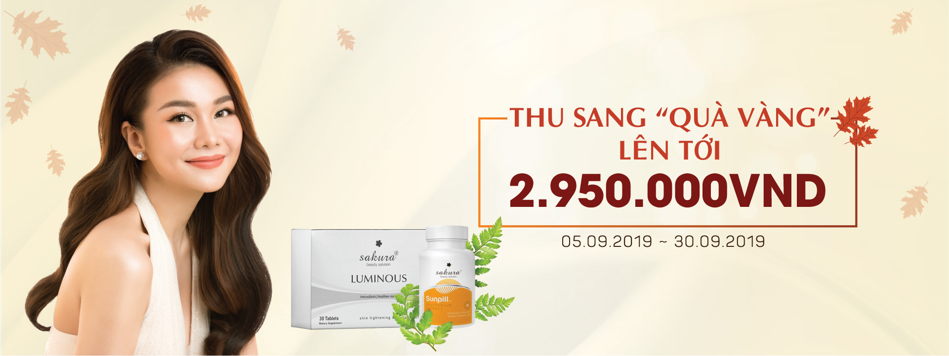 THU SANG “QUÀ VÀNG” CÙNG SAKURA BEAUTY– ƯU ĐÃI LÊN ĐẾN 2,950,000đ