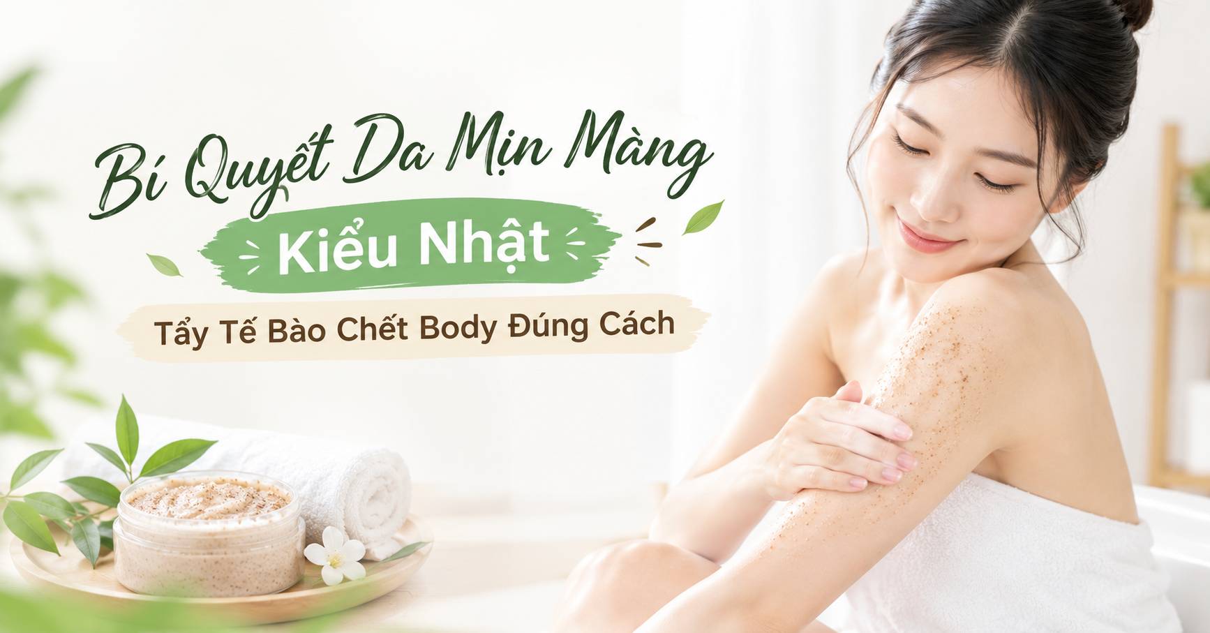 Bí Quyết Da Mịn Màng Kiểu Nhật: Tẩy Tế Bào Chết Body Đúng Cách