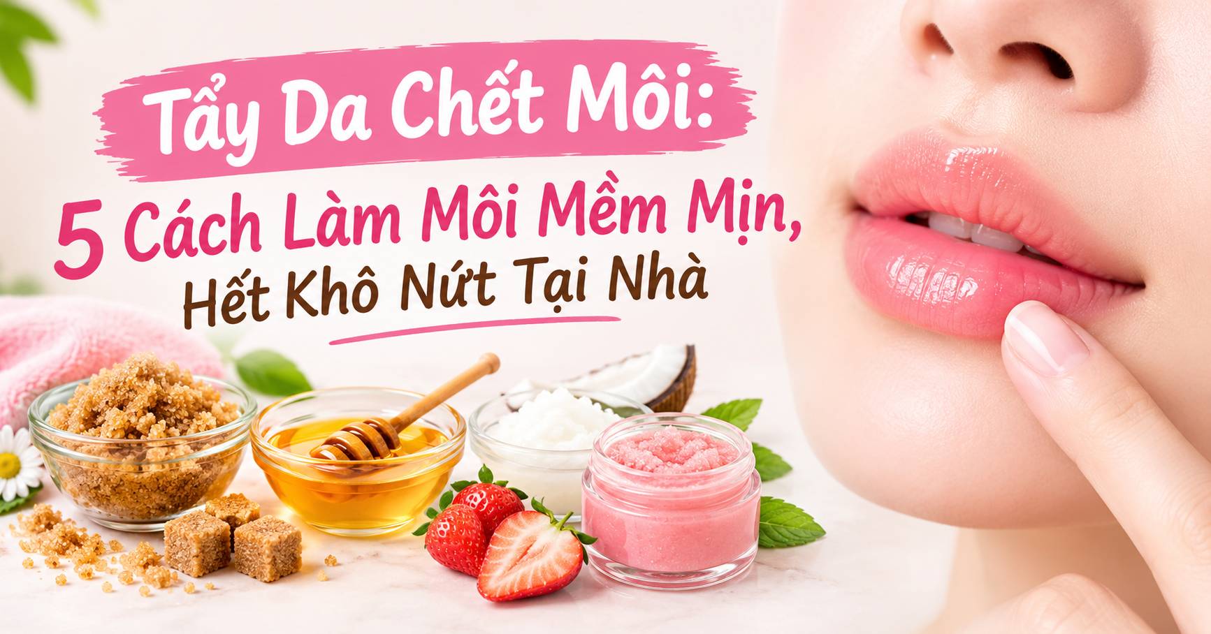 Tẩy Da Chết Môi: 5 Cách Làm Môi Mềm Mịn, Hết Khô Nứt Tại Nhà