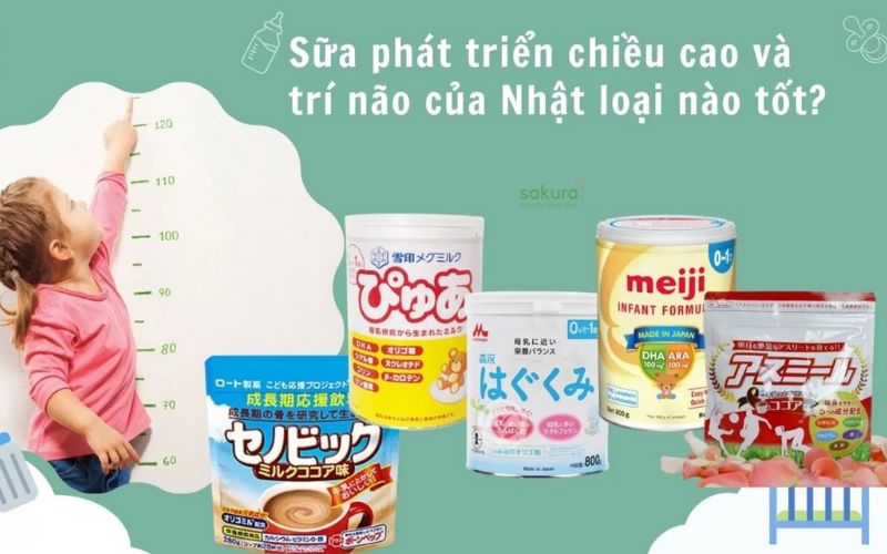 Tổng hợp các loại sữa tăng chiều cao Nhật Bản dành cho bé thấp, kém phát triển