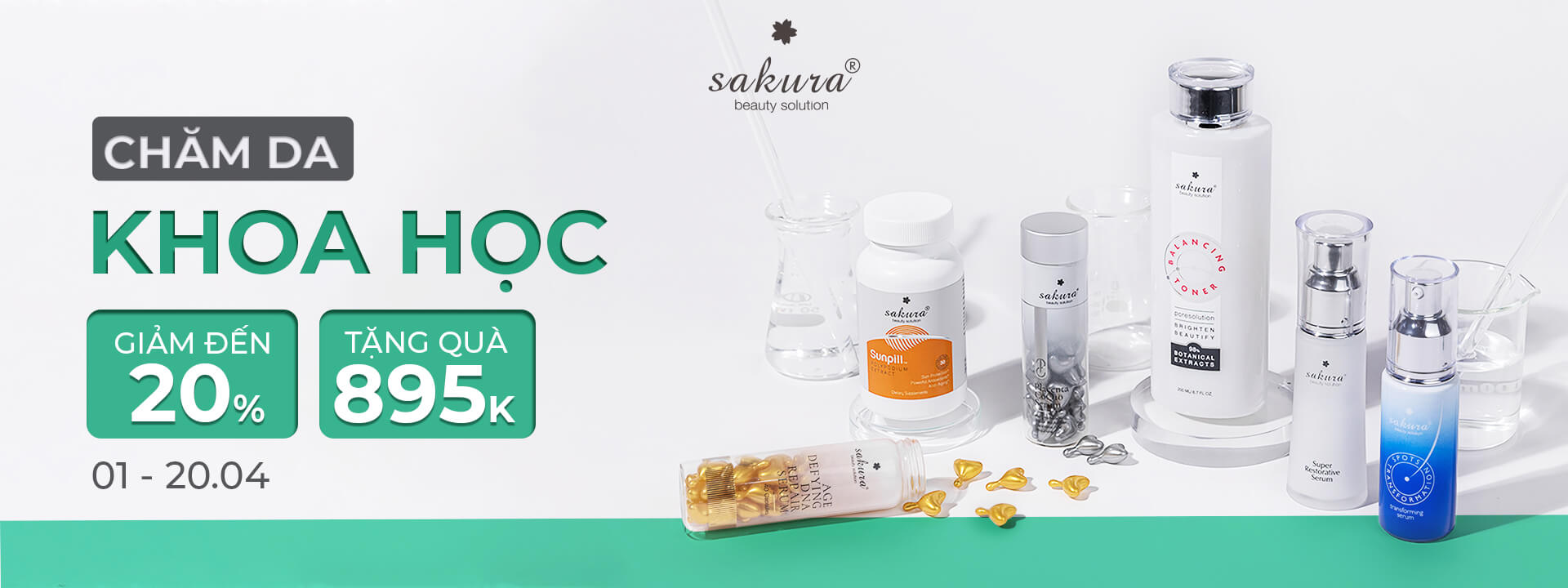 ƯU ĐÃI THÁNG 4 - CHĂM DA KHOA HỌC CÙNG TRIỆU DEAL HOT