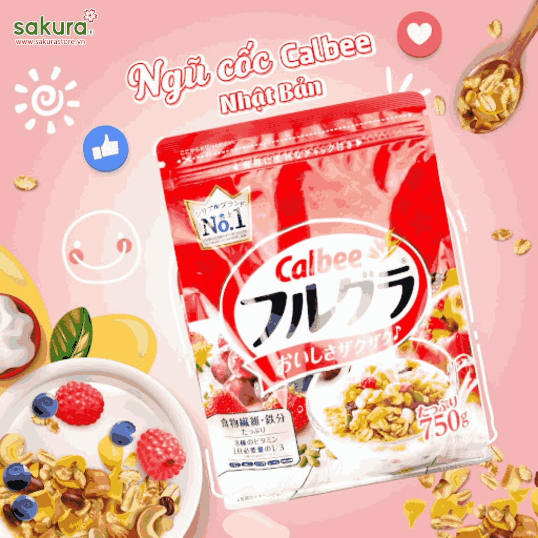 Ngũ cốc Calbee bổ sung năng lượng, tốt cho sức khỏe của gia đình