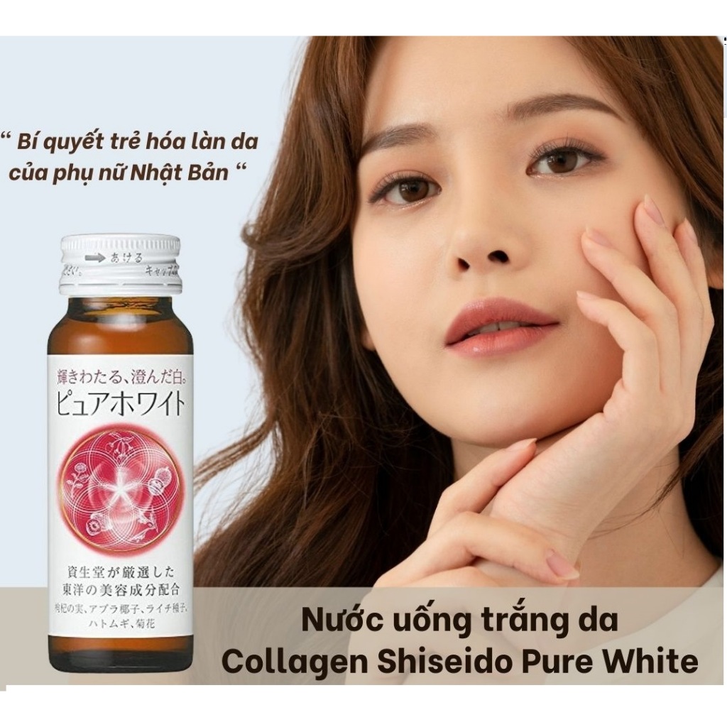 Làm đẹp da hiệu quả từ nước uống trắng da Shiseido