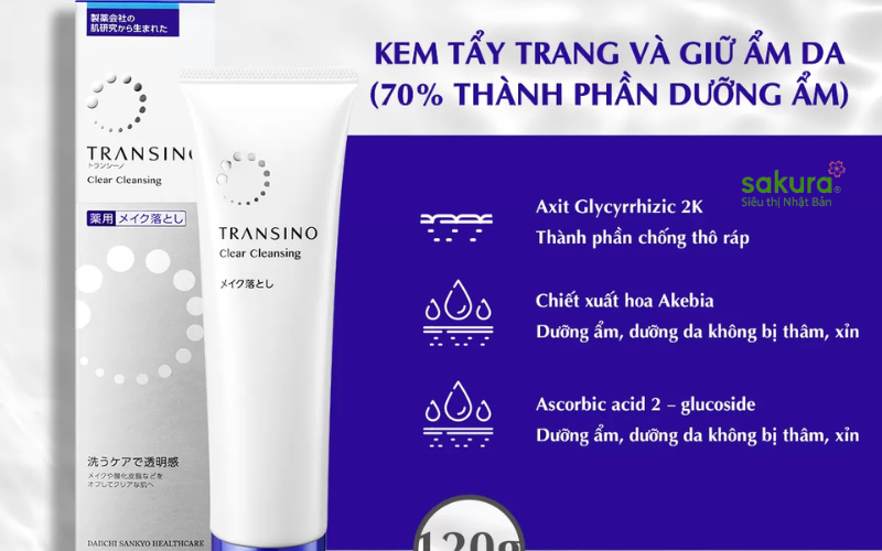 Kem Tẩy Trang Transino