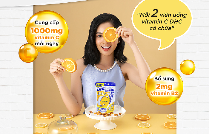 DHC Combo Giảm Mụn Giảm Nóng Trong 30 Ngày Nhật Bản ( Vitamin C, Kẽm, Viên Rau Củ)