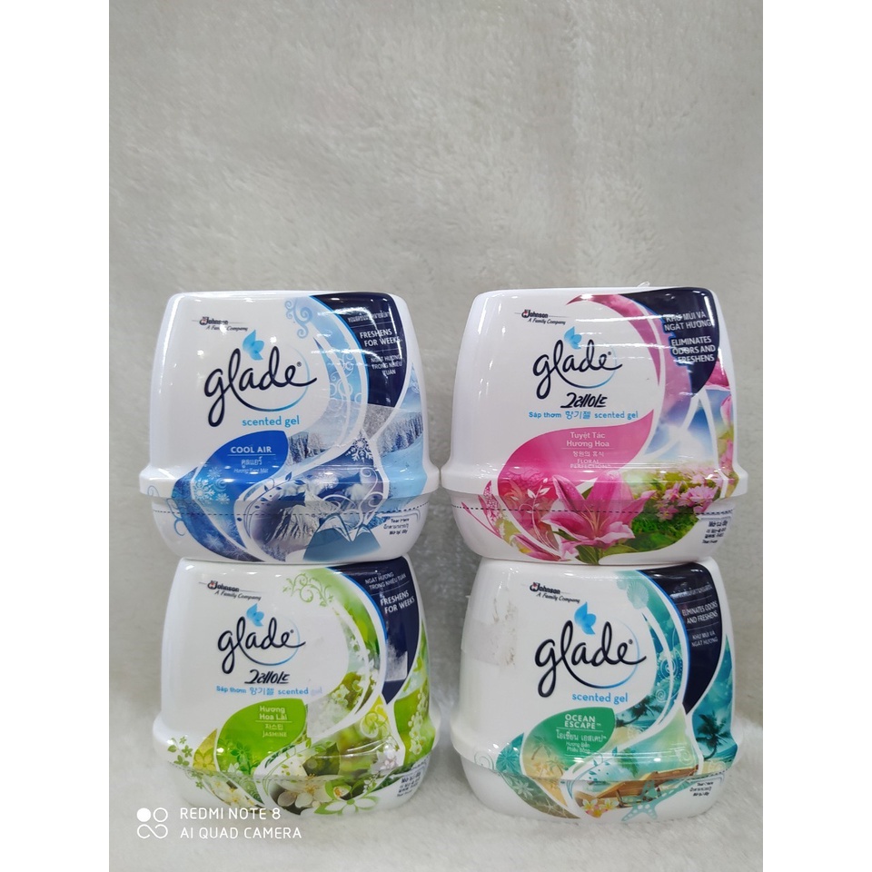Sáp thơm phòng, khử mùi Glade hương vani và oải hương 170g - Hàng Nhật nội địa