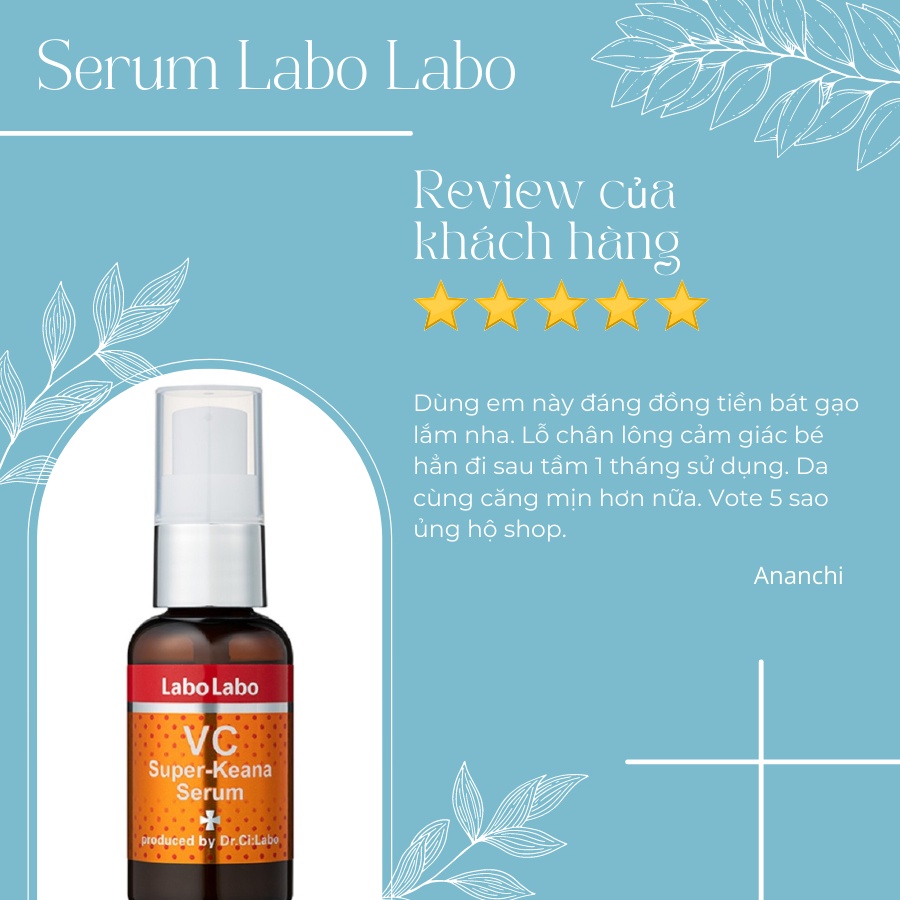 Serum dưỡng da thu nhỏ lỗ chân lông Labo Labo Super- keana 40ml - Hàng Nhật nội địa