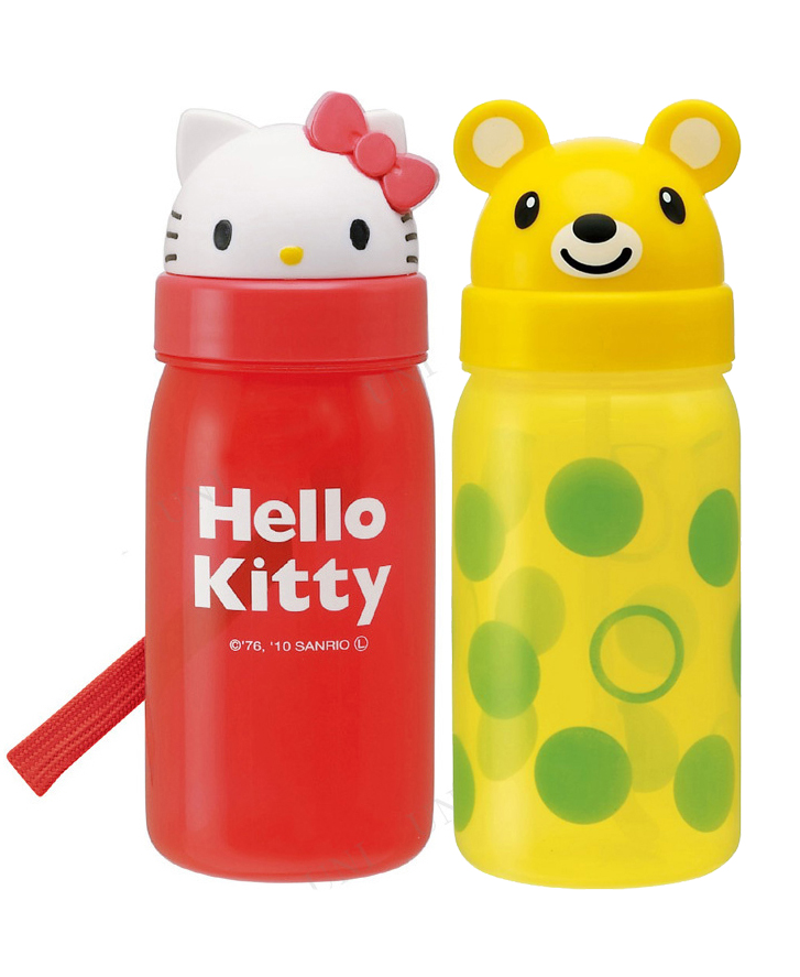 Bình nước vòi hút Skater hình Hello Kitty 350ml