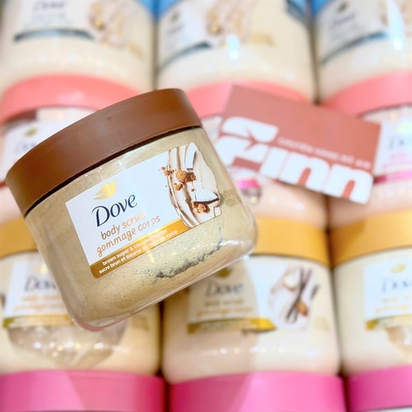 Tẩy Tế Bào Chết Dove Body Scrub Gommage Corps 425g (vani& mắc ca) - Hàng Nhật nội địa