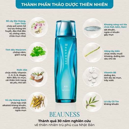 Nước Khoáng Thần Menard Beauness A Hỗ Trợ Phục Hồi Da Nhật Bản (160ml)