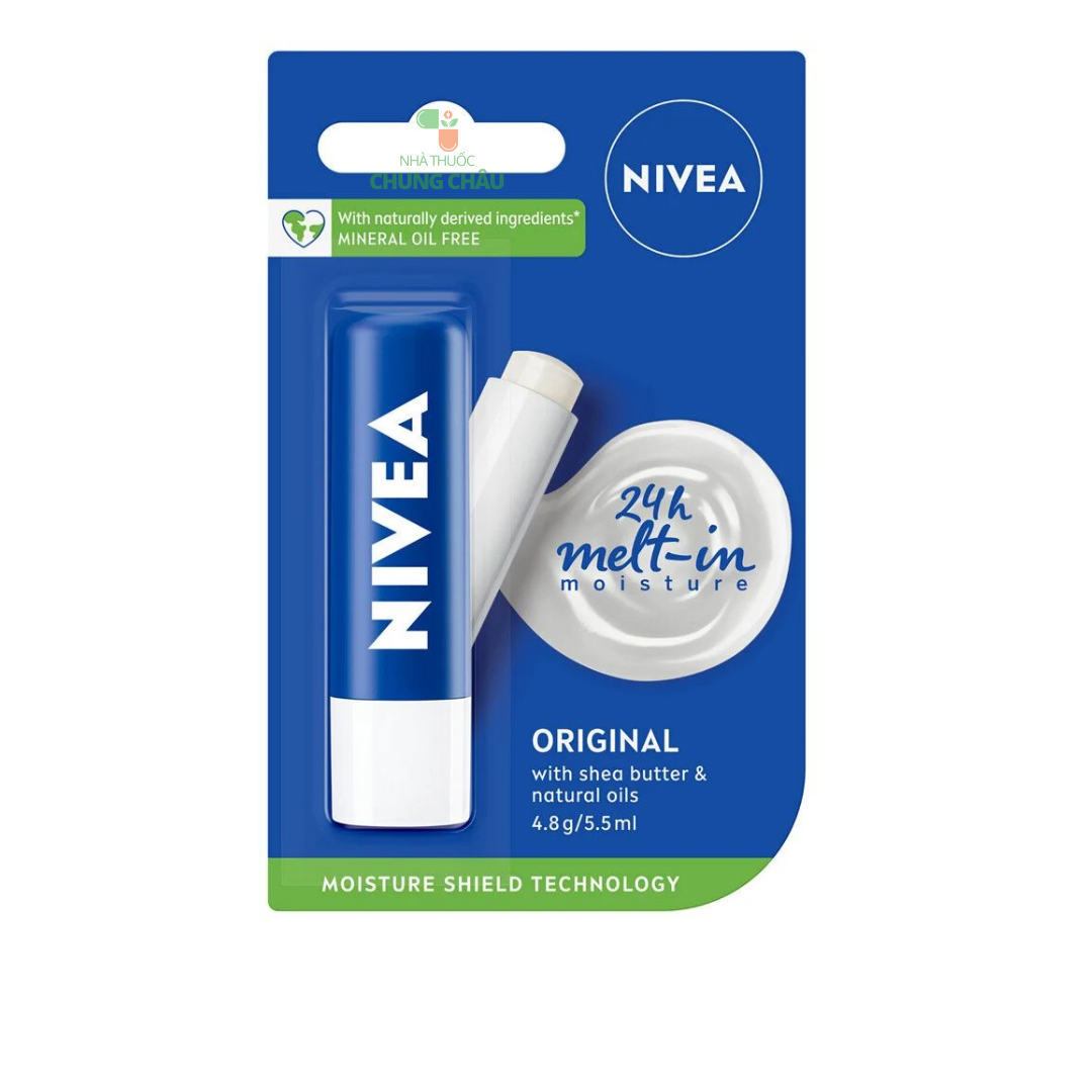 Son Dưỡng Môi Nivea Original Không Mùi 4.8g