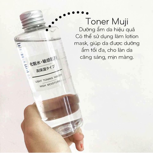 Nước hoa hồng Muji Light Toning Water High Moisture 200ml  - Hàng Nhật nội địa