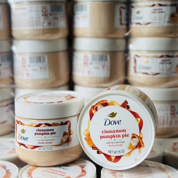 Tẩy Tế Bào Chết Dove Body Scrub Gommage Corps 425g (mùi bánh) - Hàng Nhật nội địa