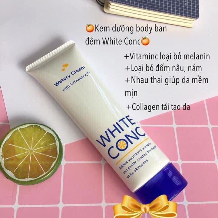 Kem Dưỡng Ẩm, Làm Trắng White Conc Watery Cream 90g - Hàng Nhật nội địa