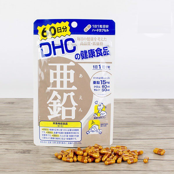 Viên uống bổ sung kẽm DHC 60 viên Nhật Bản