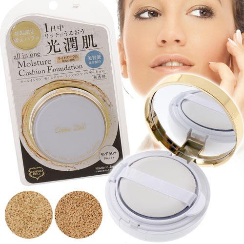 Phấn nước - Cosme Doll All In One Moisture Cushion Foundation 15g (Tông sáng) - Hàng Nhật nội địa